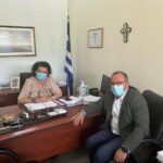 Συνάντηση υποψηφίου Δημάρχου Κομοτηνής, Ιωάννη Γκαράνη, με τη Διοικήτρια του Γενικού Νοσοκομείου Κομοτηνής, Μαγδαληνή Γιαμουστάρη